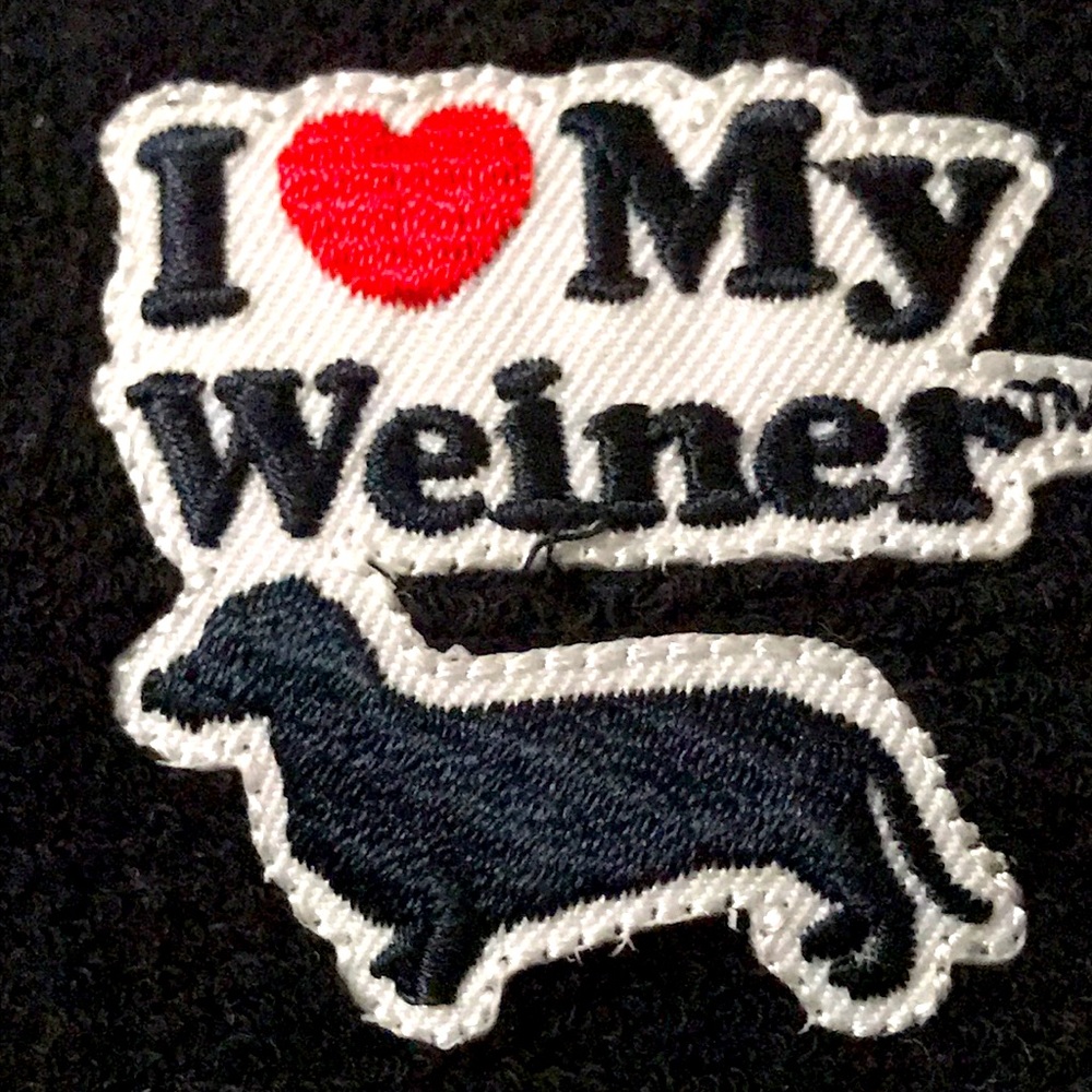 Rare” I ❤️ MY WEINER” embroidered Wristband - Picture 2 of 3